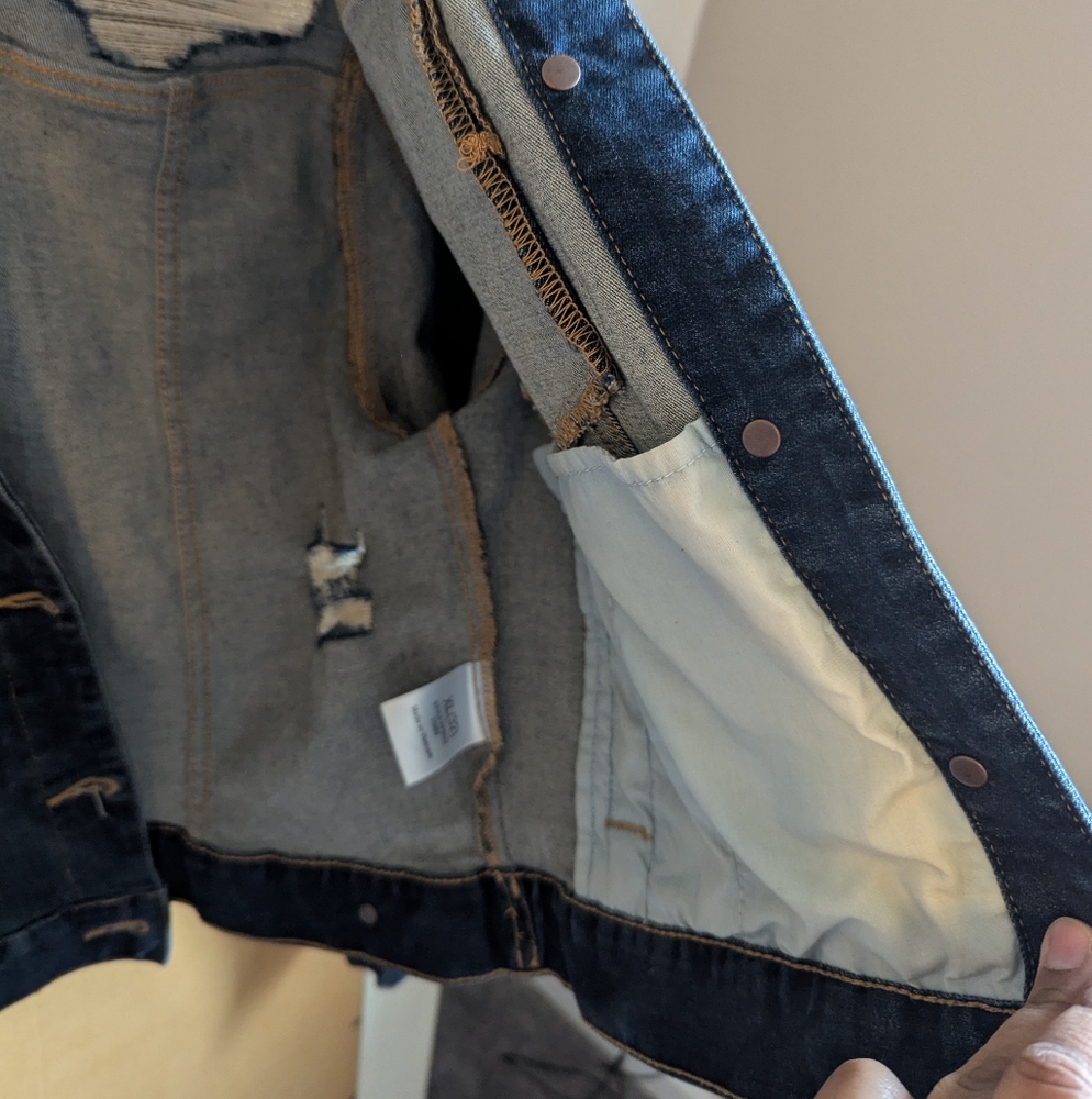 Distressed Denim Jacket - Picture 7 of 9